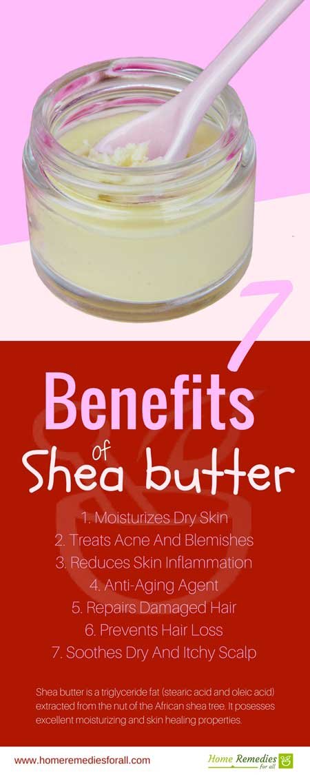 benefits of shea butter infographic