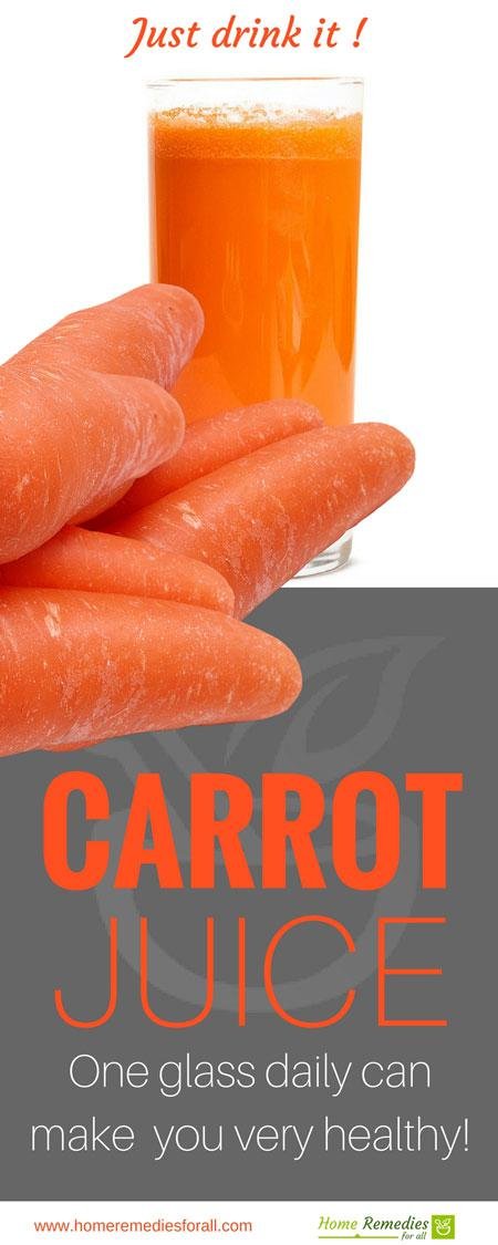 carrot juice benefits infographic