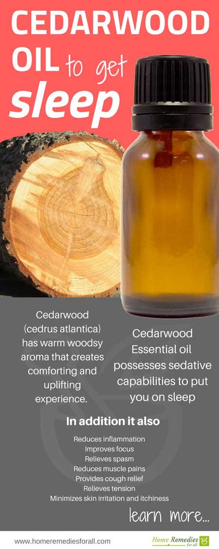 cedarwood oil for sleep infographic