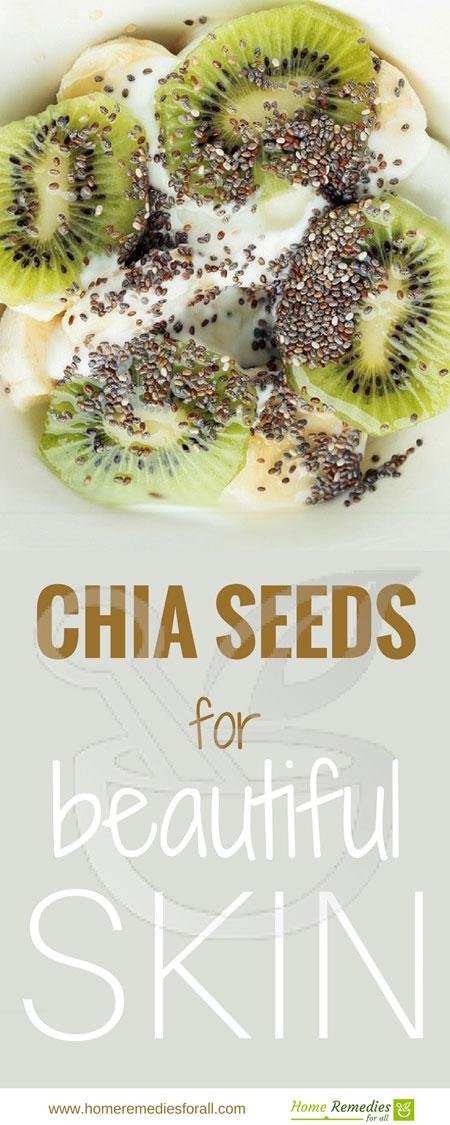 chia seeds for skin infographic