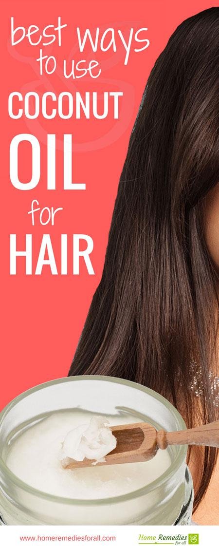 coconut oil for hair infographic