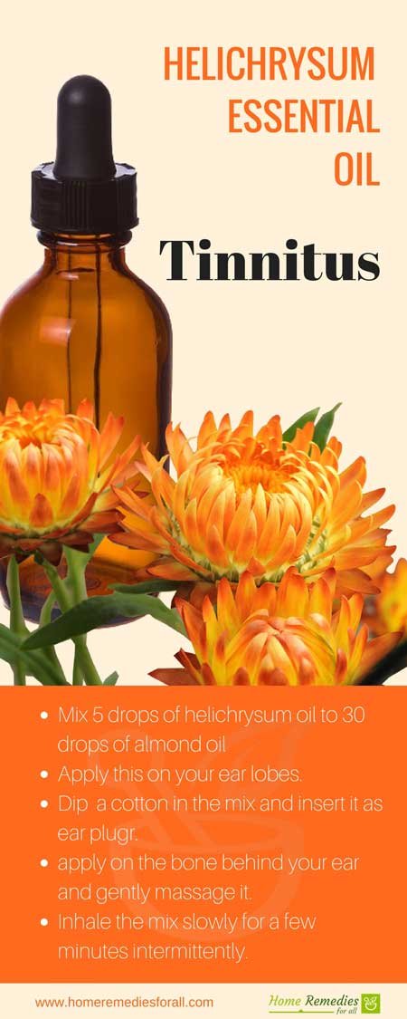 helichrysum oil for tinnitus infographics