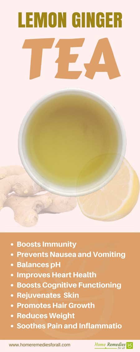 lemon ginger tea infographic