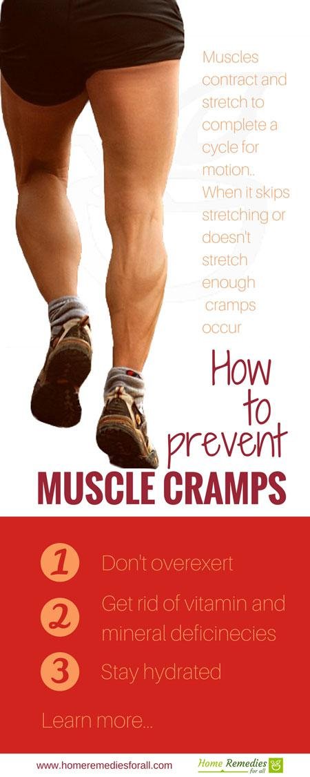 prevent muscle cramps infographic