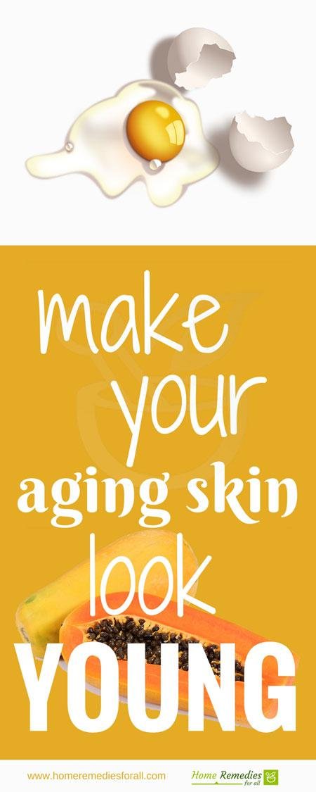 remedies for aging skin infographic