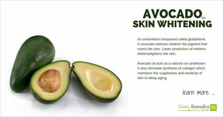 avocado for skin whitening