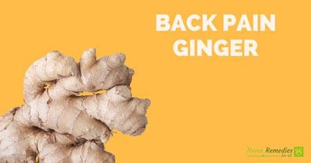 ginger for back pain