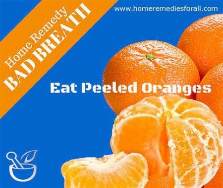 Home Remedies Bad breath Oranges