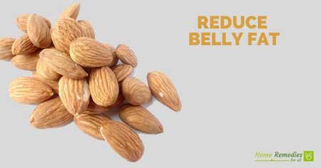 reduce belly fat almonds