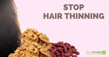 Nuts and beans to stop hair thinning