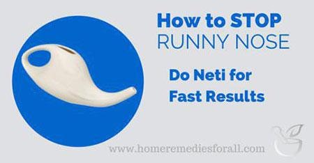 stop runny nose