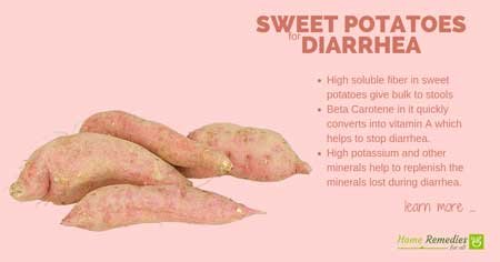 sweet potatoes for diarrhea