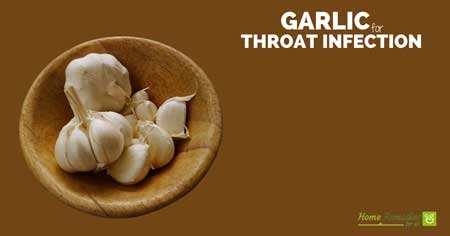 use garlic for throat infection